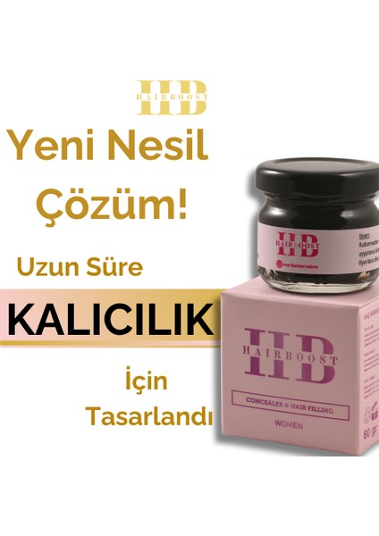 Hairboost Kadın Saç Kapatıcı Dolgunlaştırıcı Krem 30 ml 3 Adet (1 Adet Tarak Hediyeli) fiyatları