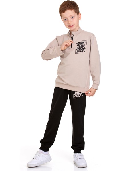 Dont Look Baskılı Fermuarlı Takım 54403