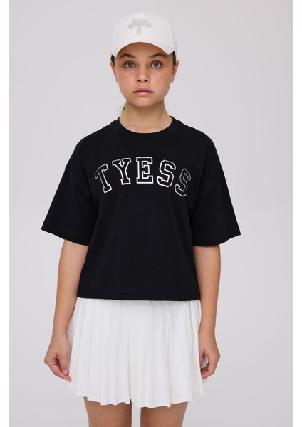 Bg Store Kız Çocuk Siyah Tshirt