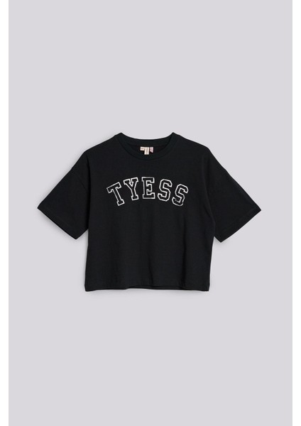 Bg Store Kız Çocuk Siyah Tshirt