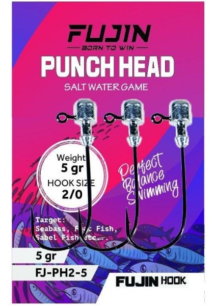 Punch Head Jighead FJ-PH 2/0 - 5GR