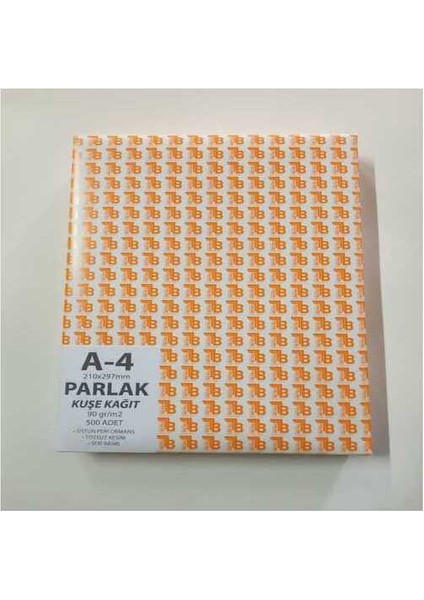 A4 Parlak Kuşe 90 gr 500 Lü