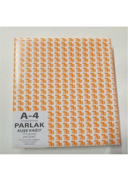 A4 Parlak Kuşe 115 gr 250 Li
