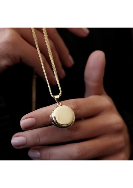 Yuvarlak Madalyon Altın Uç