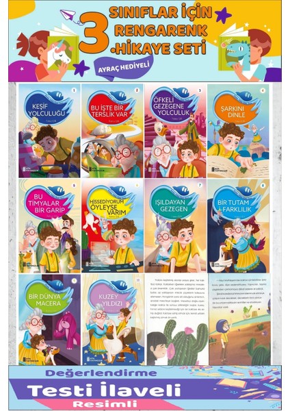 3.sınıf Okumayı Sevdiren 10 Lu Hikaye Seti 8 (64 Sayfa)