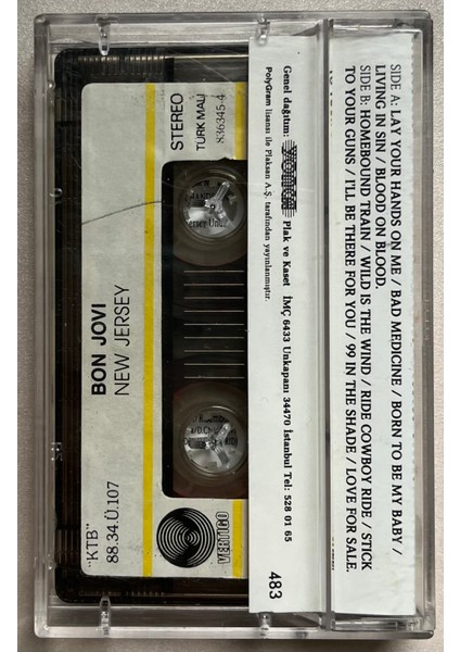 Bon Jovi - New Jersey Kaset fiyatları