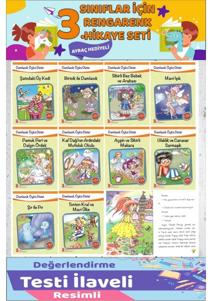 3.sınıf Okumayı Sevdiren 10 Lu Hikaye Seti 9 (64 Sayfa)