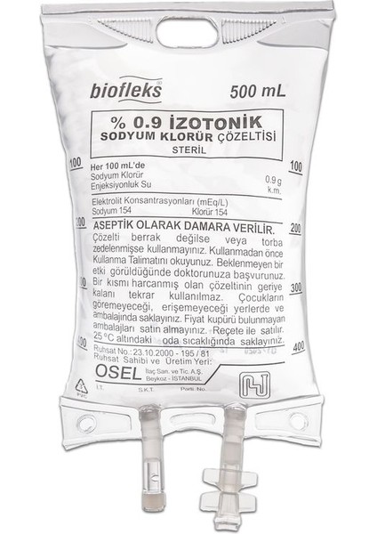 Bioflex %0.9 Izotonik Serum Çözelti 500 ml