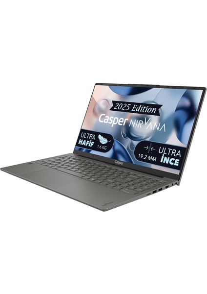 Nirvana X600.AMD Ryzen 5 7430U 16GB 500GB SSD Freedos 15.6" Taşınabilir Bilgisayar 15,6 inç Taşınabilir Bilgisayar 7430-BV00X-G-F