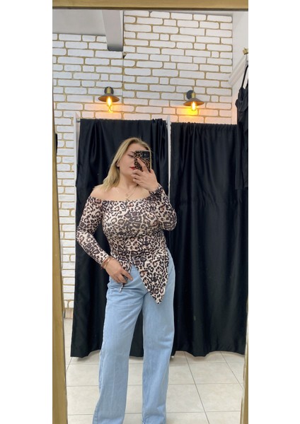 Madonna Yaka Asimetrik Bluz