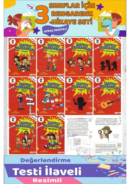 3.sınıf 5N1K Mizah Hikayeleri 10 Kitap (48 Sayfa)