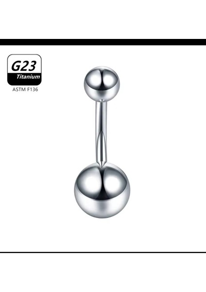 G23 Titanium ( Titanyum ) Klasik Basıc Göbek Piercingi