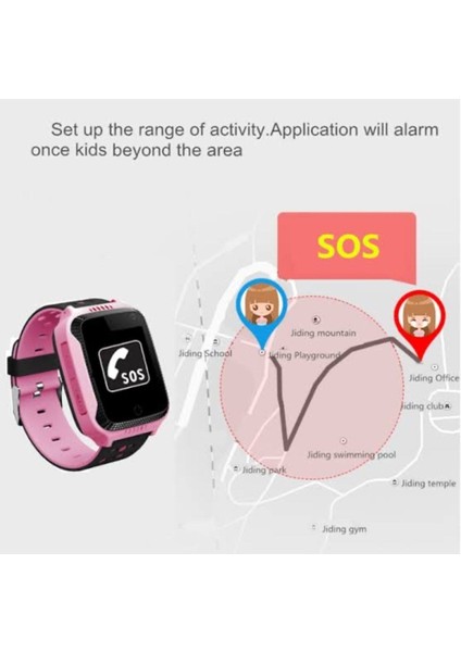 Q90-PLUS Gps'li Akıllı Çocuk Takip Saati-Mavi