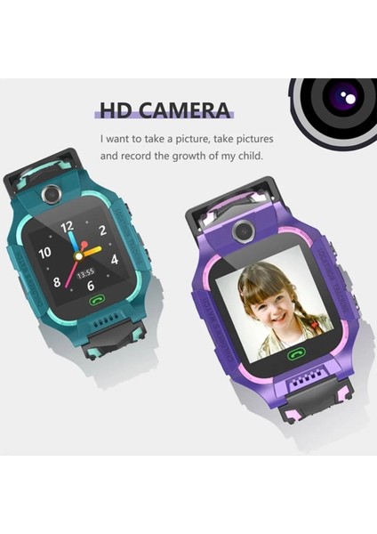 Q500/2021 IP67 Akıllı Çocuk Takip Saati Mor fırsatları