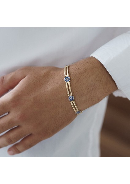 Marin Figürlü Altın Bileklik