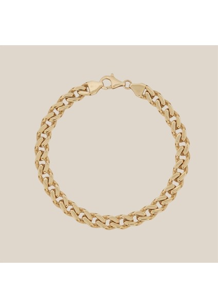 Çift Taraflı Siyah Taşlı Mekik Altın Bileklik fiyatları