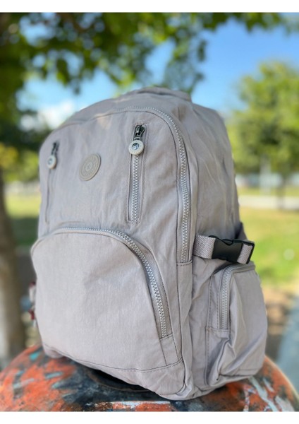 6 Fermuarlı Geniş Hacimli Yağmur Suyu Itici Özellikte Okul Için Uygun Kumaş Sırt Çantası modelleri