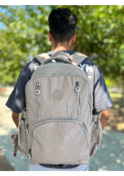 6 Fermuarlı Geniş Hacimli Yağmur Suyu Itici Özellikte Okul Için Uygun Kumaş Sırt Çantası fırsatları