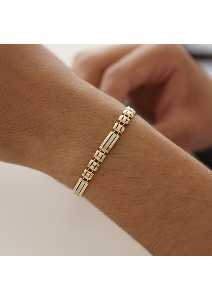Kutu Kare Altın Bileklik