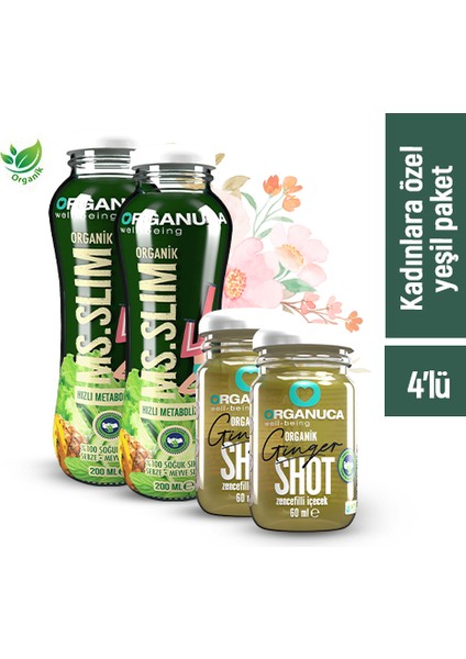 Zencefil Shot ve Ms Slım Kadınlara Özel Yardımcı Detoks Içeceği