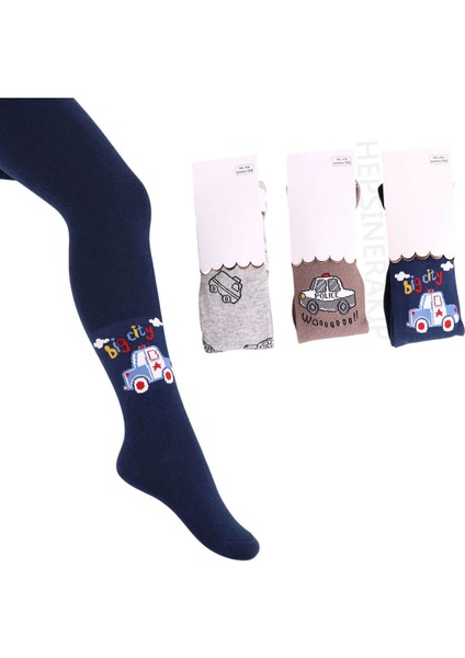 3lü Erkek Bebek Çocuk Külotlu Çorap Renkli Araba Uçak Desenli Pamuklu fiyatları