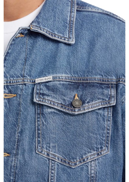 Gj Mens Oversıze Trucker Erkek Ceket - M4YN38D5DO2