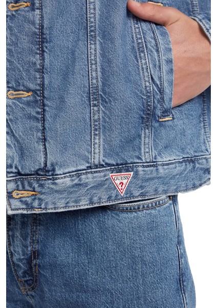 Gj Mens Oversıze Trucker Erkek Ceket - M4YN38D5DO2