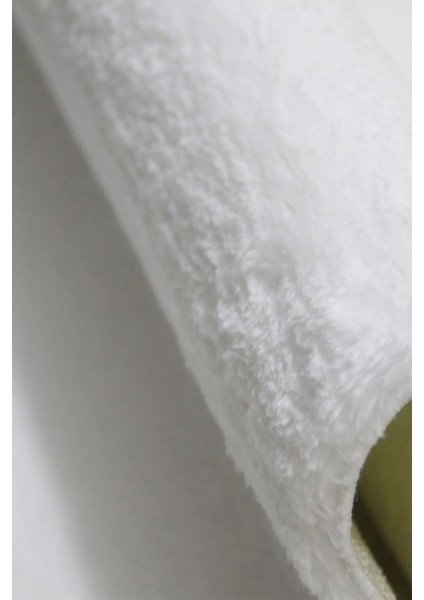 Beyaz Yıkanabilir Yumuşak Kaymaz Özel Taban Oval Peluş Halı Yolluk fiyatları