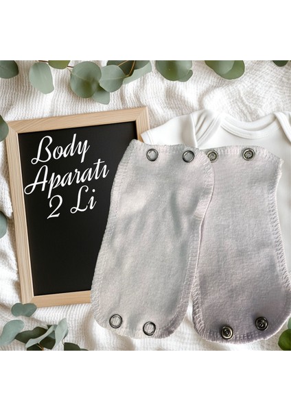Organik Body Uzatma Aparatı 2 Çıtçıtlı 2'li(9,5cm)
