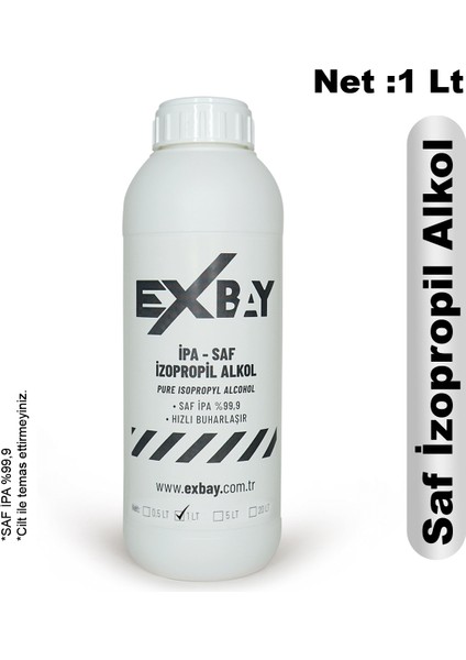 Saf Ipa Izo Propil Alkol Temizlik Solventi 1lt