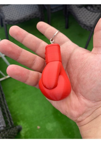 Kırmızı Boks Eldiveni Anahtarlık, Hediyelik Anahtarlık, Kickboks, Gym, Boxing Kulp Dahil