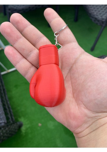 Kırmızı Boks Eldiveni Anahtarlık, Hediyelik Anahtarlık, Kickboks, Gym, Boxing Kulp Dahil