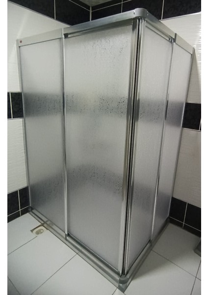 Teknesiz Duşakabin Mika Plastik Camlı ND408