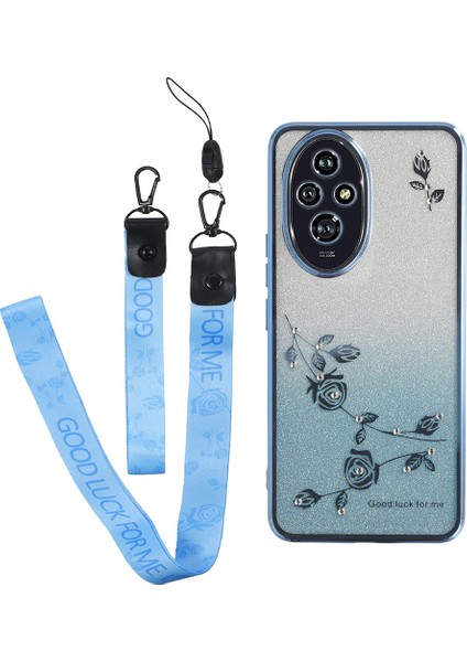 Honor 200 5g Tpu Gradyan Telefon Kılıfı ve Boyunluklar (Yurt Dışından)