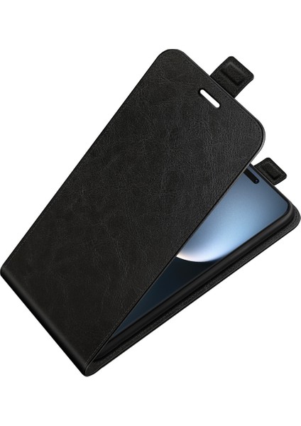 Honor Magic7 Pro 5g Kart Yuvalı Dikey Çevirme Deri Telefon Kapağı (Yurt Dışından)