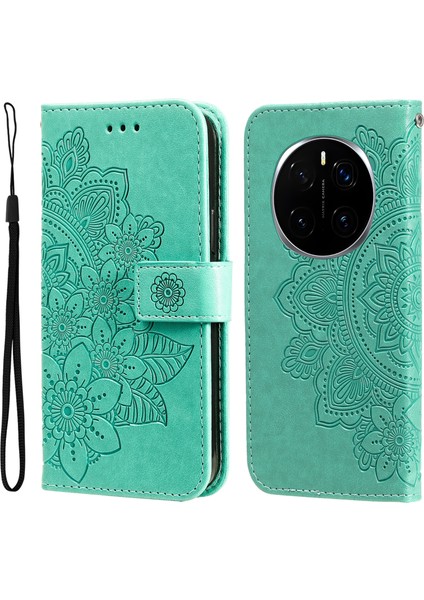 Honor Magic7 Pro 5g Pu Deri Cüzdan Çiçek Telefon Kapağı Görünümü (Yurt Dışından)