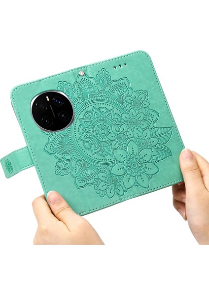 Honor Magic7 Pro 5g Pu Deri Cüzdan Çiçek Telefon Kapağı Görünümü (Yurt Dışından)
