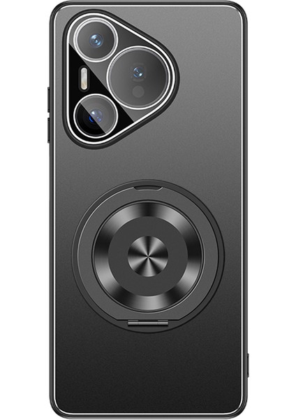 Huawei Pura 70 Pc + Tpu Mat Kickstand Lens Filmli Arka Telefon Kapağı (Yurt Dışından)