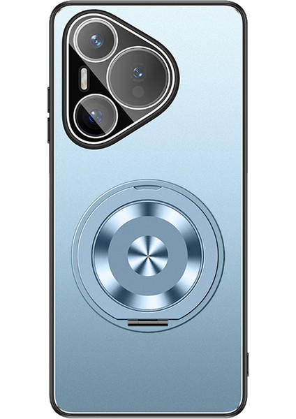 Huawei Pura 70 Pc + Tpu Mat Kickstand Lens Filmli Arka Telefon Kapağı (Yurt Dışından)