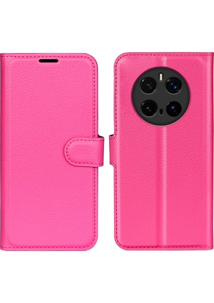 Honor Magic7 Pro 5g Litchi Doku Darbeye Dayanıklı Deri Cüzdan Telefon Kapağı (Yurt Dışından)
