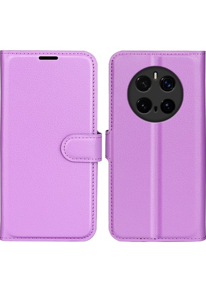 Honor Magic7 Pro 5g Litchi Doku Darbeye Dayanıklı Deri Cüzdan Telefon Kapağı (Yurt Dışından)