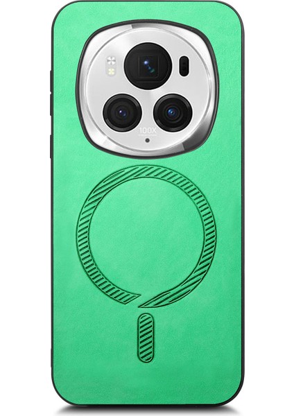 Honor Magic6 Pro 5g Deri Dokunmatik Telefon Kılıfı Magsafe ile Uyumlu (Yurt Dışından)
