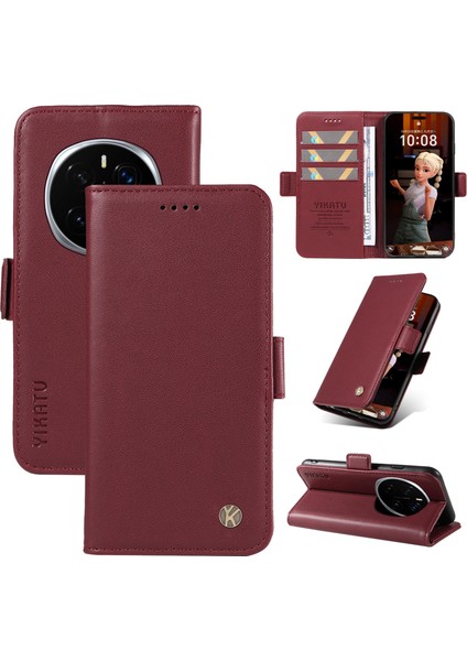 Honor Magic7 Pro 5g Cüzdan Telefon Kılıfı Deri Stand Kapağı (Yurt Dışından)