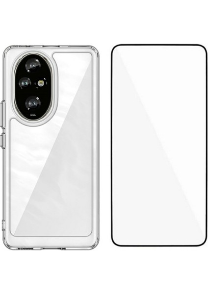 Honor 200 Pro 5g Tpu + Temperli Cam Filmli Akrilik Şeffaf Telefon Kapağı (Yurt Dışından)