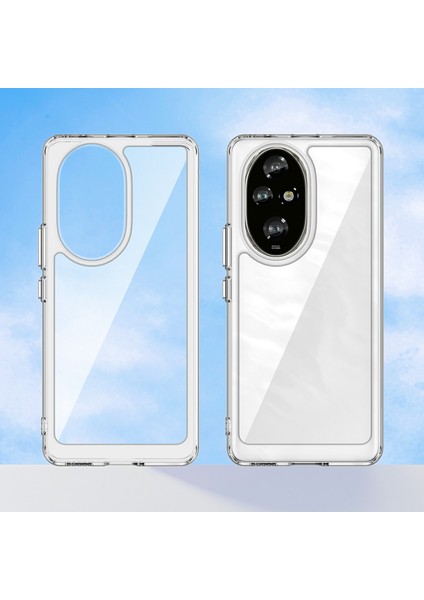Honor 200 Pro 5g Tpu + Temperli Cam Filmli Akrilik Şeffaf Telefon Kapağı (Yurt Dışından)