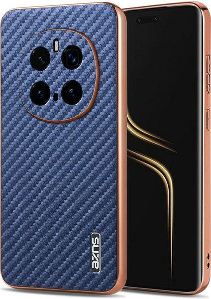 Honor Magic7 Pro 5g Galvanik Karbon Fiber Doku Pu + Tpu Telefon Kapağı (Yurt Dışından)