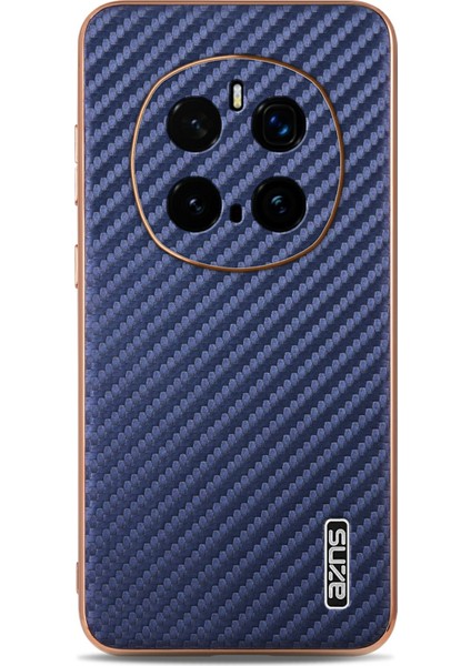 Honor Magic7 Pro 5g Galvanik Karbon Fiber Doku Pu + Tpu Telefon Kapağı (Yurt Dışından)