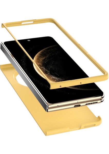 Huawei Mate X6 Cilt Dokunuşlu Doku Sert Pc Katlanır Telefon Kapağı (Yurt Dışından) modelleri