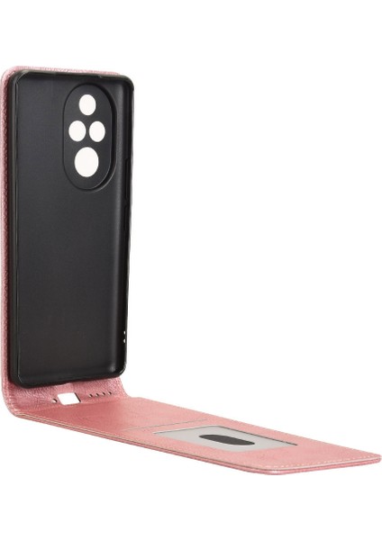 Honor 200 Pro 5g Kart Yuvası Manyetik Dikey Çevirme Deri Telefon Kapağı (Yurt Dışından)
