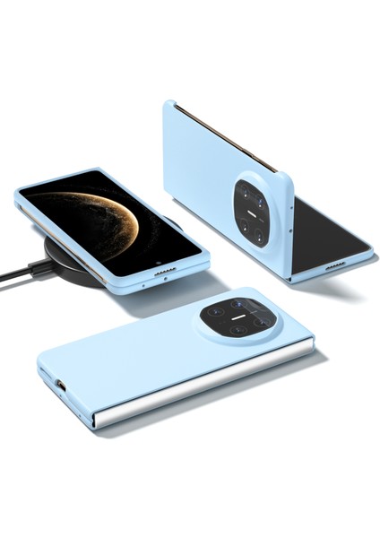 Huawei Mate X6 Cilt Dokunuşlu Doku Sert Pc Katlanır Telefon Kapağı (Yurt Dışından) indirimleri